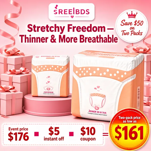 Stretchy Freedom Diapers — Soft Pastel Promo