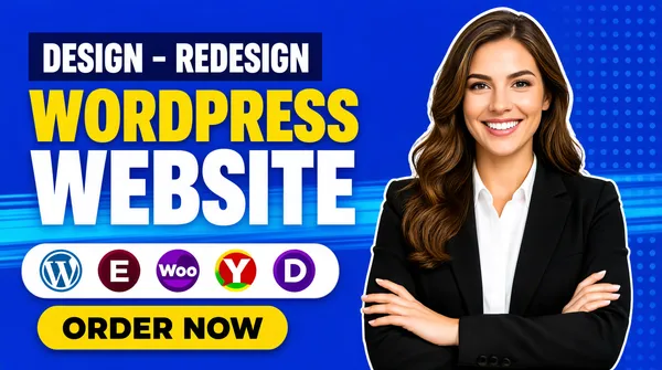 Fiverr Gig Cover WordPress Design Service