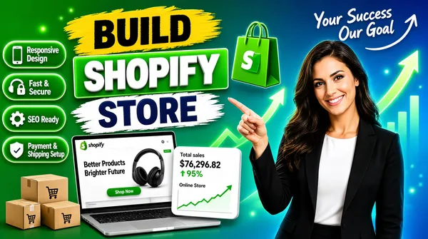 Shopify Store Design Fiverr Gig Banner