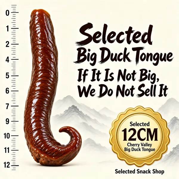 Big Braised Duck Tongue Artisanal Snack