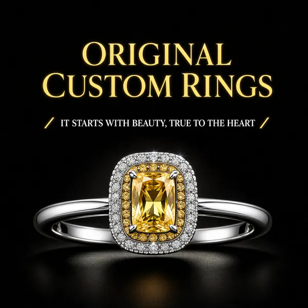 Luxurious Yellow Diamond Engagement Ring