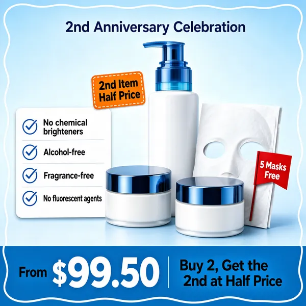 Pastel Skincare Anniversary Celebration Sale