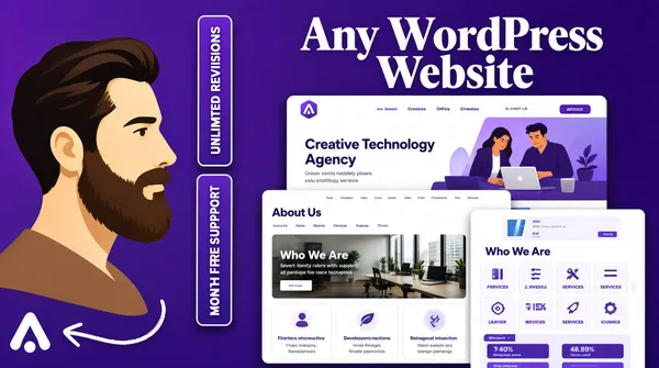 Fiverr Gig Cover WordPress Design