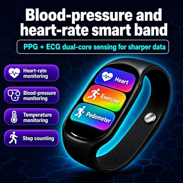 Smart Band Health Monitor with ECG PPG