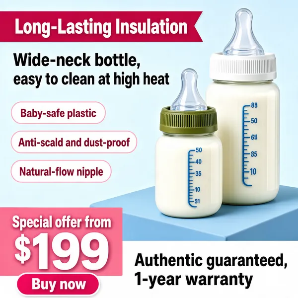 Natural Wide-Neck Baby Bottles