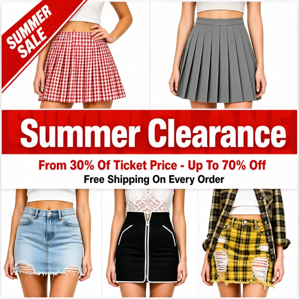 Summer Skirt Clearance Grid Sale