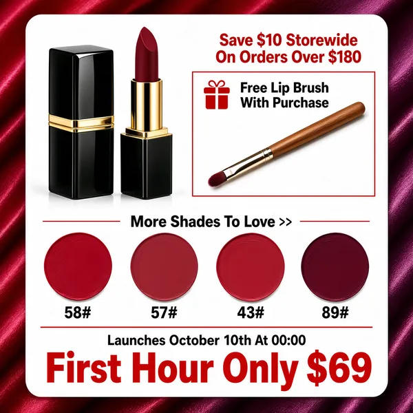 Luxury Lipstick Launch Sale