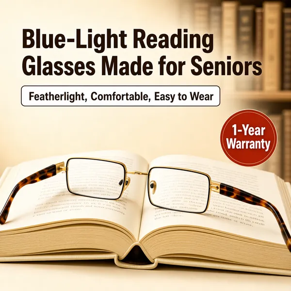 Blue-Light Reading Glasses for Seniors
