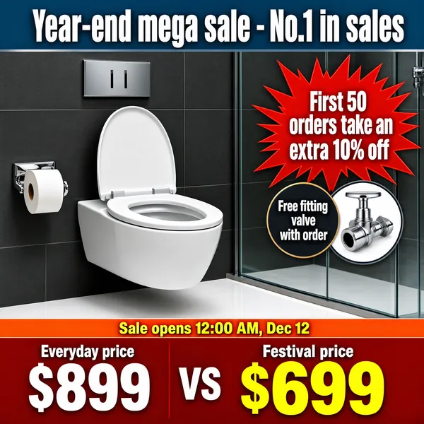 Year-End Mega Sale Bathroom Renovation Promo