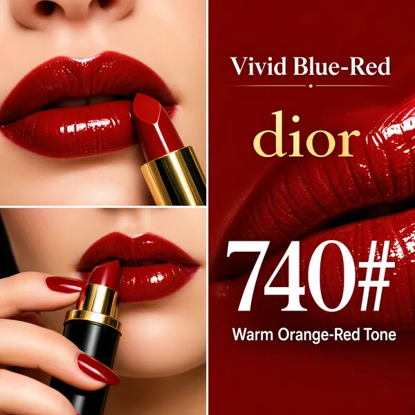 Dior Vivid Blue-Red Lipstick Product