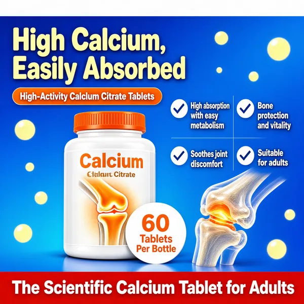 High Calcium Easily Absorbed Supplement Bottle