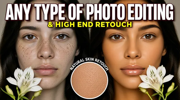 Beauty Before After Retouch Comparison Gig Cover