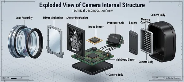 Exploded View of Camera Internal Structure