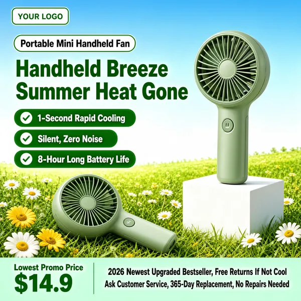 Portable Mini Handheld Fan Summer Cooling