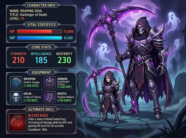 Reaping Soul Character Profile