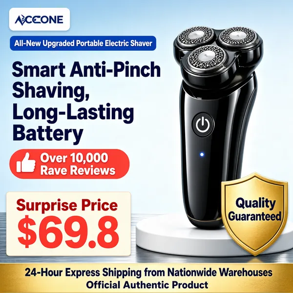 Smart Portable Electric Shaver Product Poster