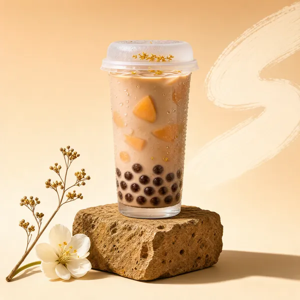 Artisanal Iced Milk Tea Product Shot