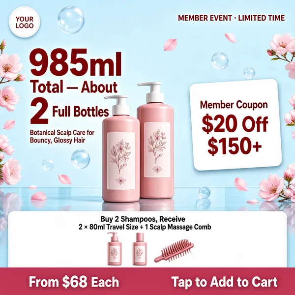 Botanical Shampoo Gift Bundle Sale