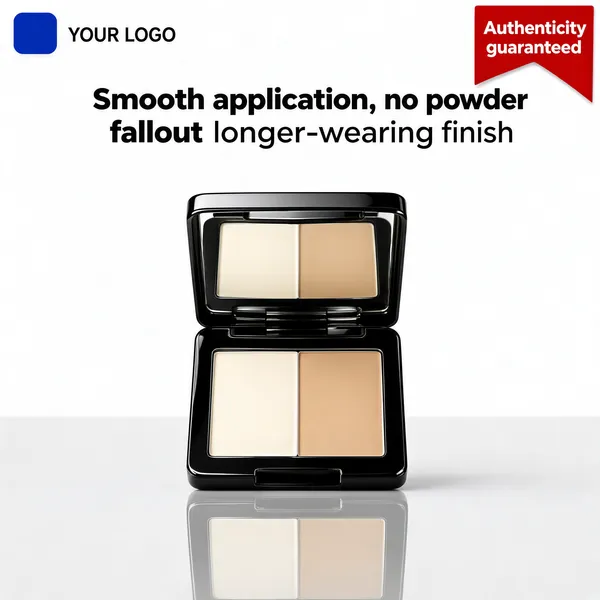 Premium Two-Tone Powder Compact E-Commerce