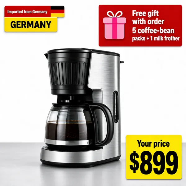 Premium German Drip Coffee Maker with Free Gift Bundle