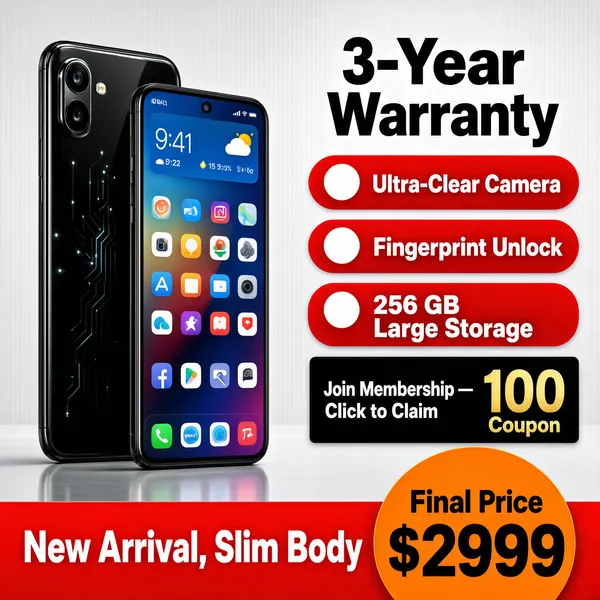 Flagship Smartphone Flash Sale with 3-Year Warranty