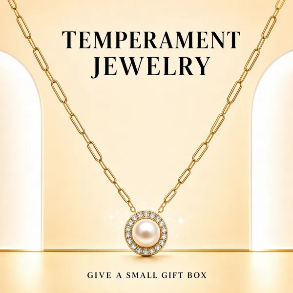 Elegant Pearl Gold Necklace