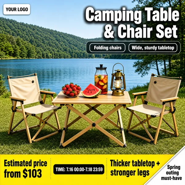 Camping Table and Chair Set