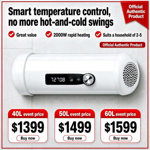 Smart Electric Water Heater Promo Image