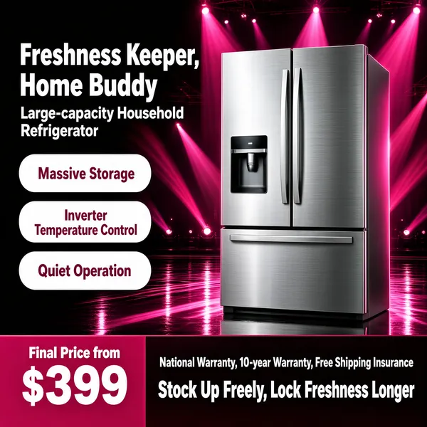 French-door Refrigerator on Magenta Stage