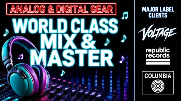 World Class Mix and Master Neon Gig Cover