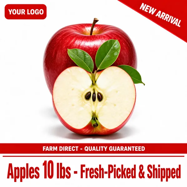 Fresh Red Apples 10 Lbs Product Promo