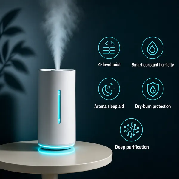 Moody Humidifier Product Photography